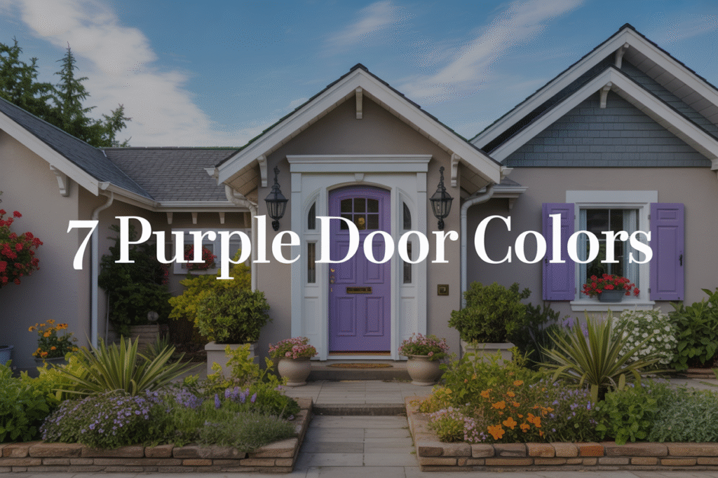 7 Purple Door Colors to Boost Your Home’s Curb Appeal
