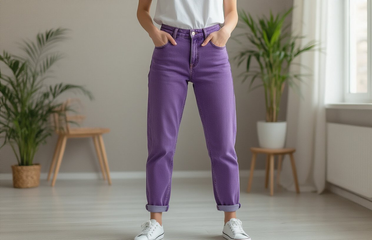Create Classic Casual Looks with Purple Jeans