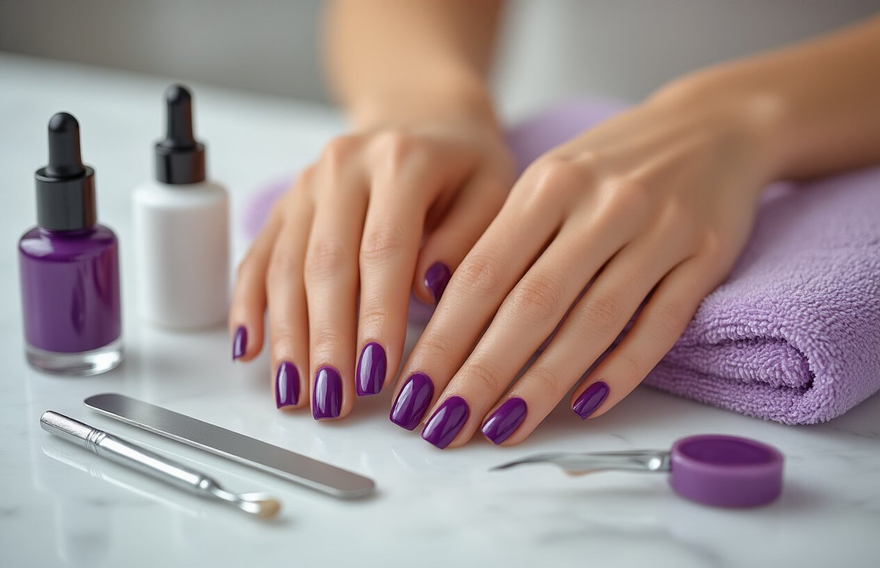 Advanced Purple Nail Art Techniques