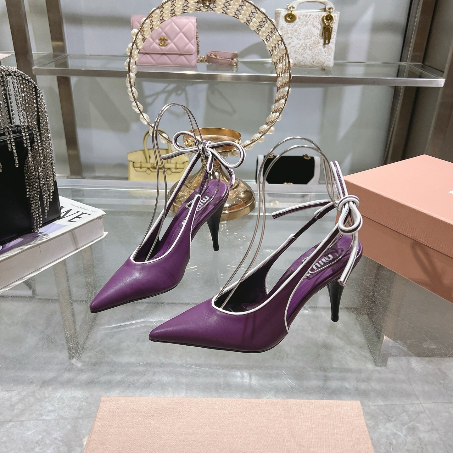 elegant purple pointed toe lace up heels for women elegant purple pointed toe lace up heels for women