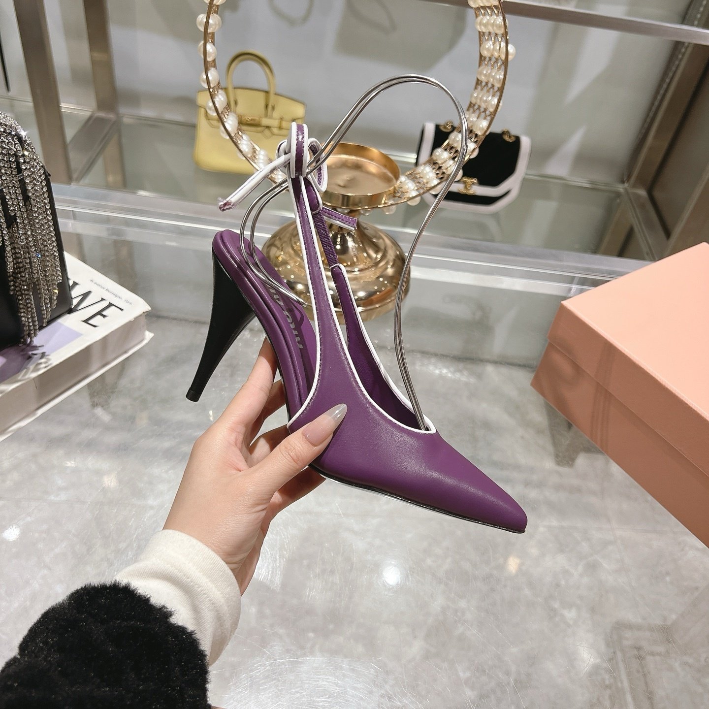 elegant purple pointed toe lace up heels for women elegant purple pointed toe lace up heels for women