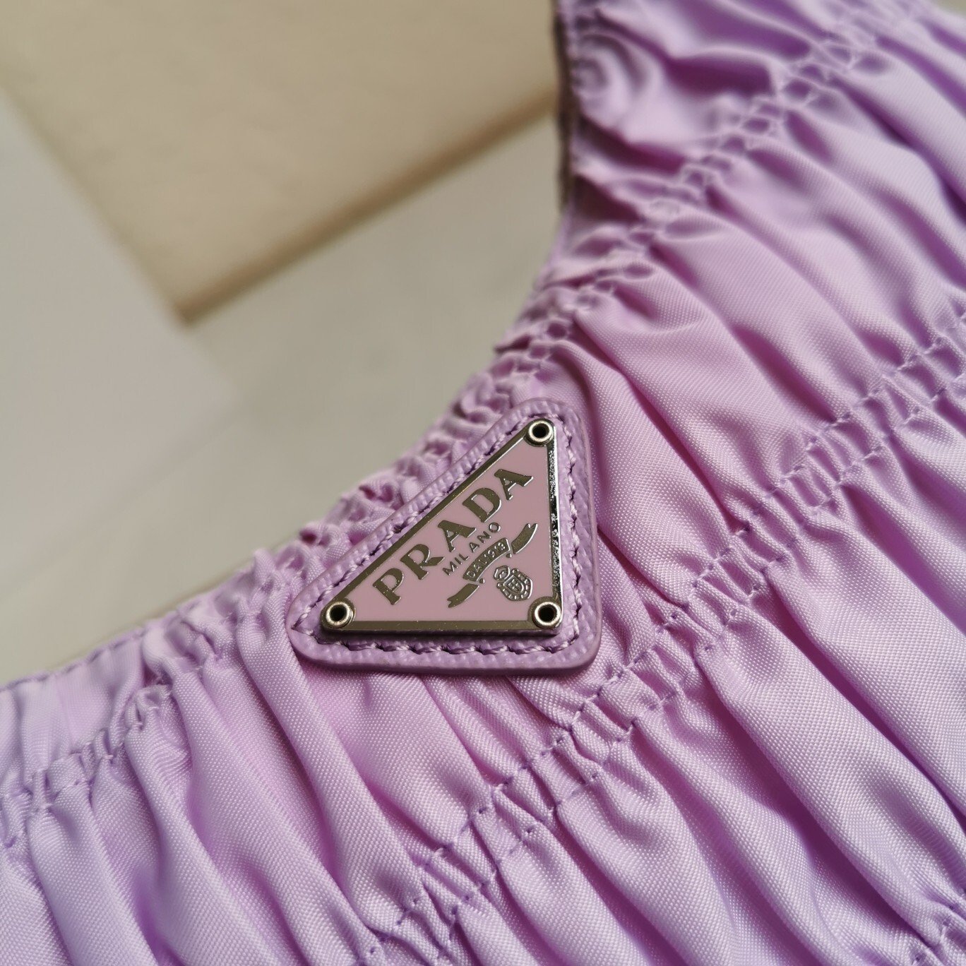 lavender ruched shoulder mini bag lavender ruched shoulder mini bag