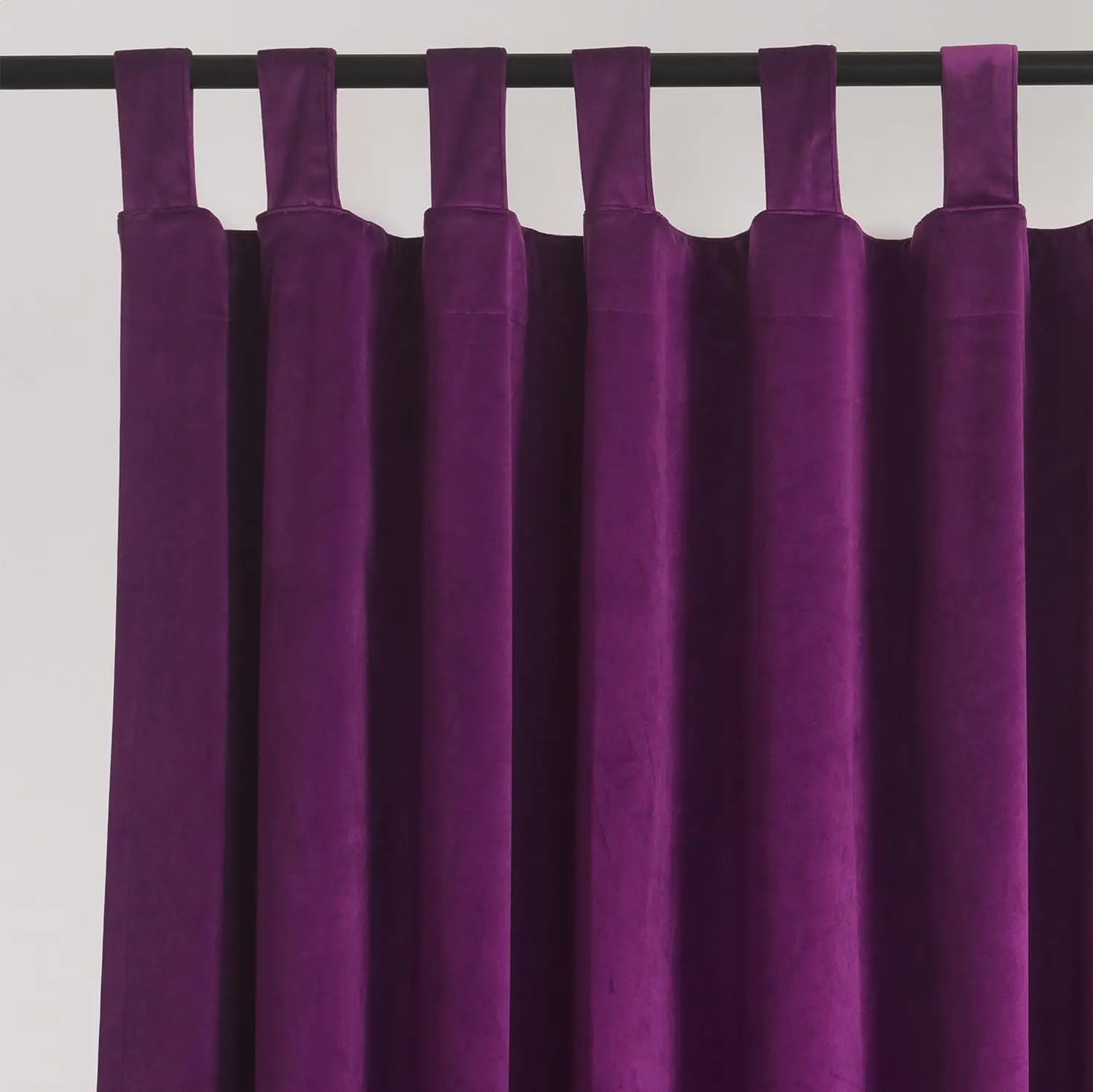 christmas polyester plain purple decorative curtain 1