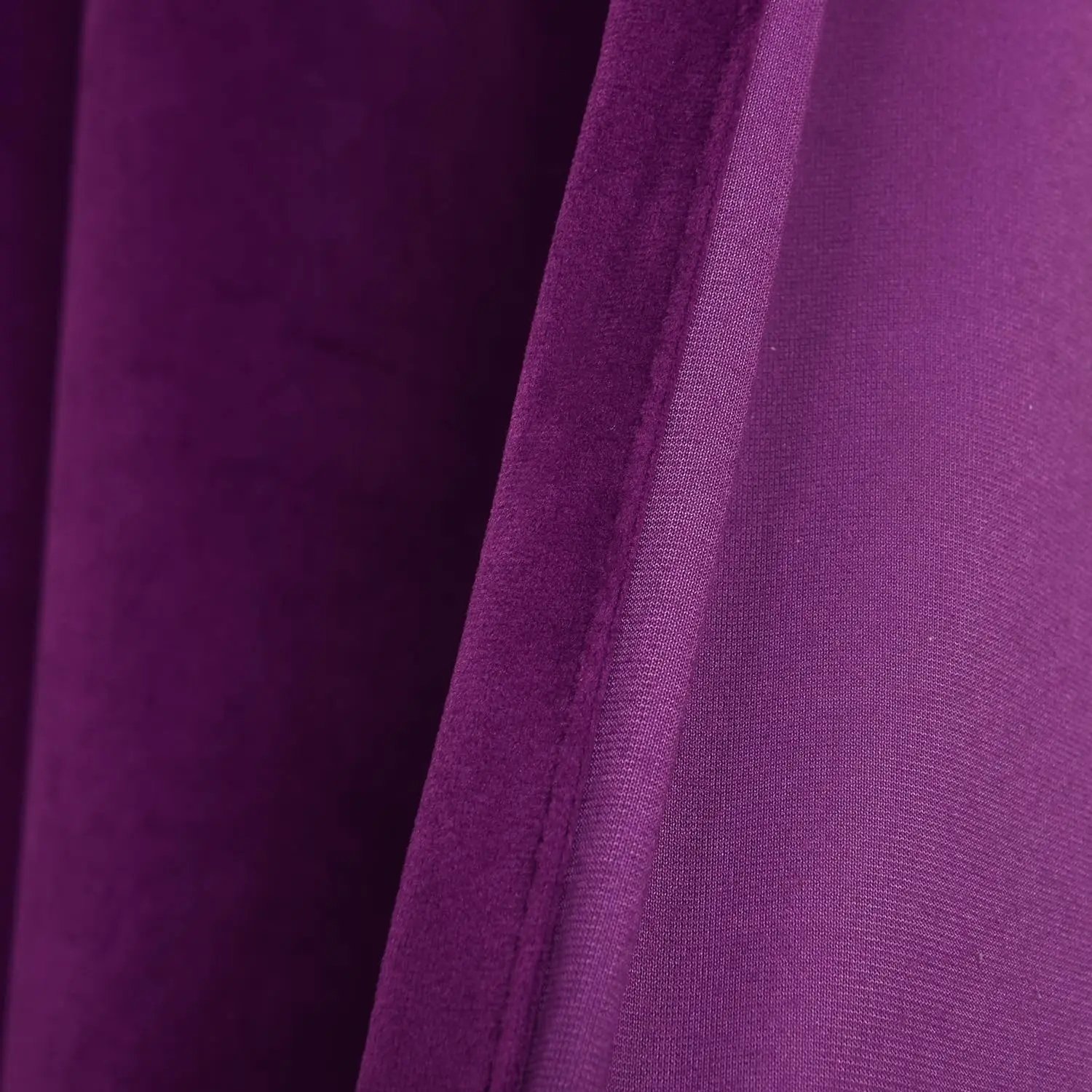 christmas polyester plain purple decorative curtain 4