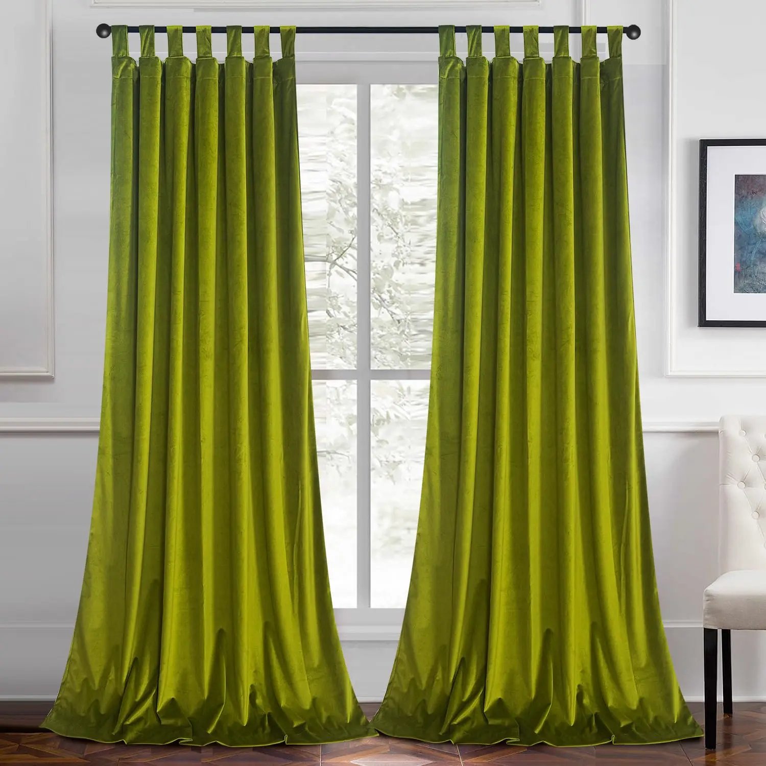 christmas polyester plain purple decorative curtain 6